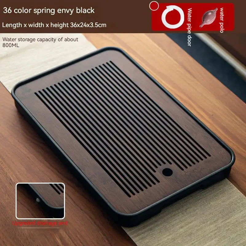 Brown Bamboo Tea Tray 36x24cm