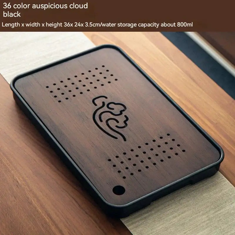 Brown Bamboo Tea Tray 36x24cm