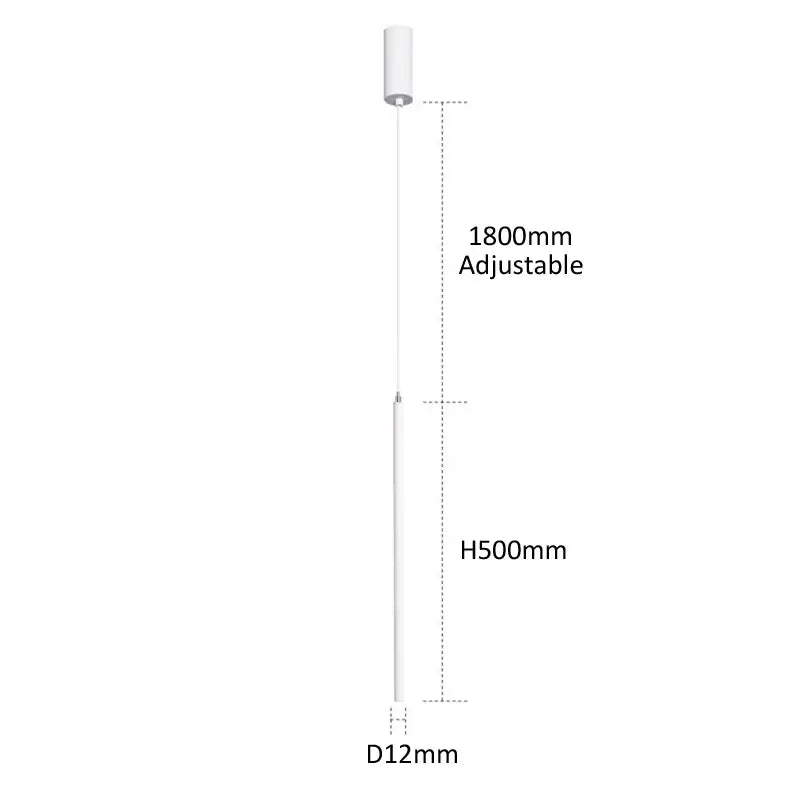 Black Slim LED Pendant