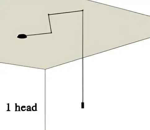 Black Industrial Wall Light 9-Head Aluminum