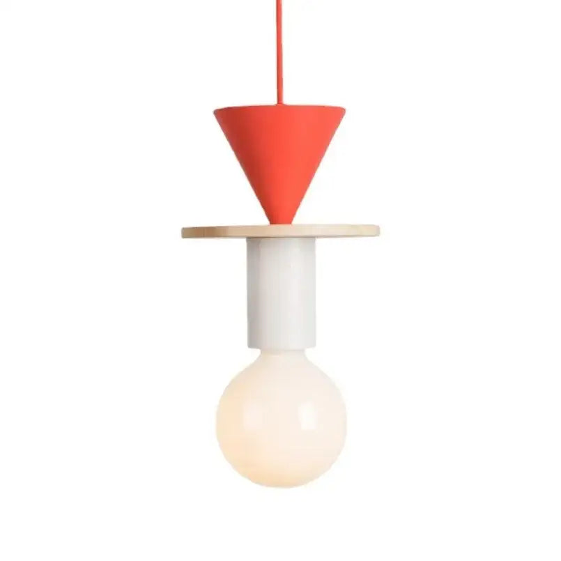 Wood Ceramic Pendant Light
