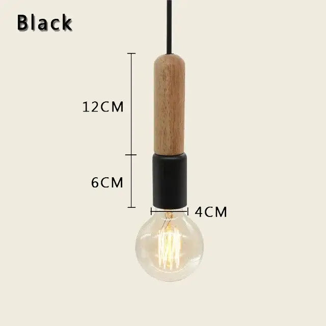 Wood Ceramic Pendant Light