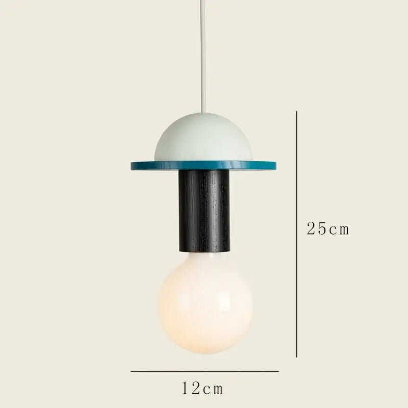Wood Ceramic Pendant Light