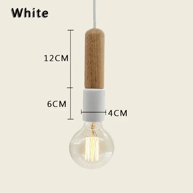 Wood Ceramic Pendant Light