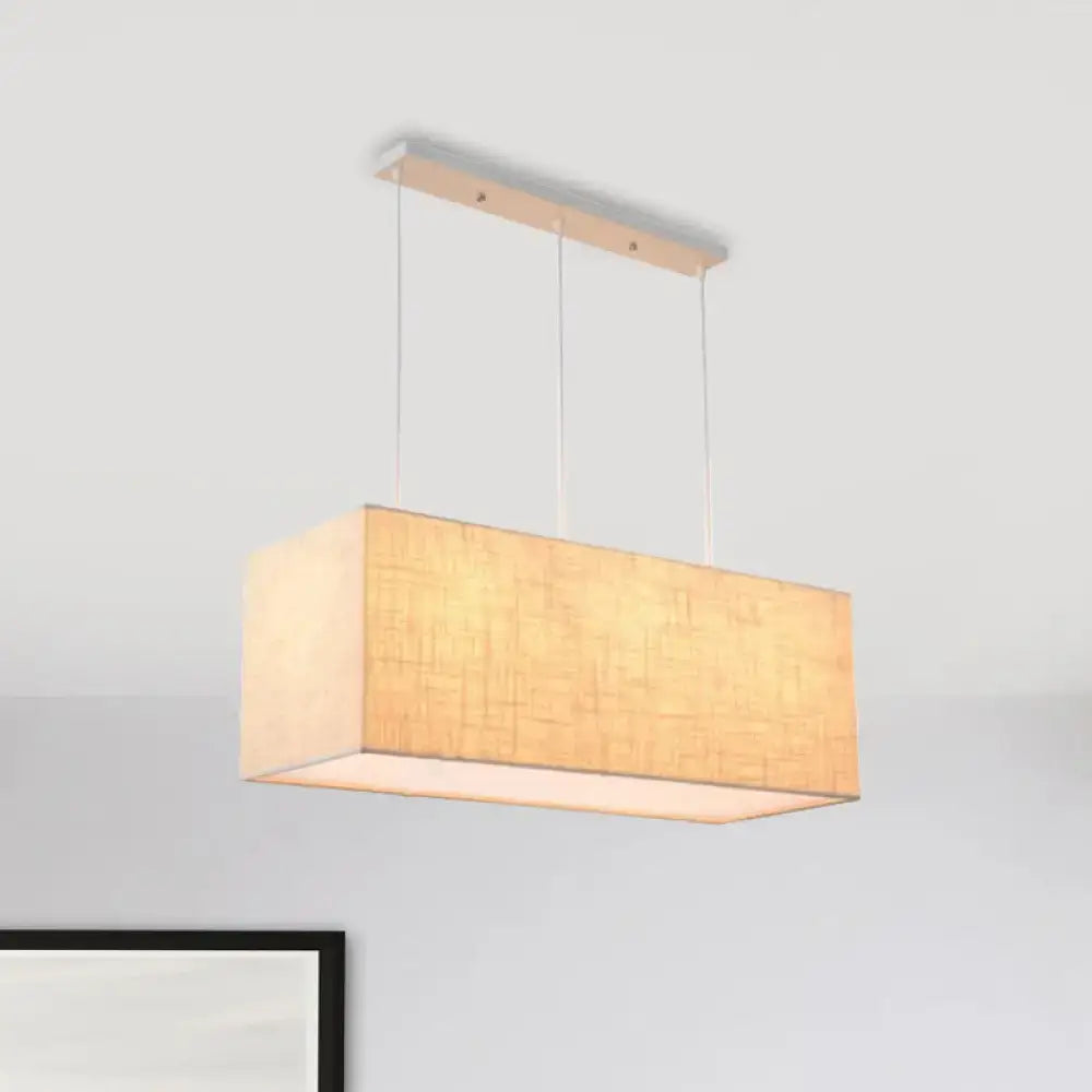 Flaxen Rectangle Pendant Light