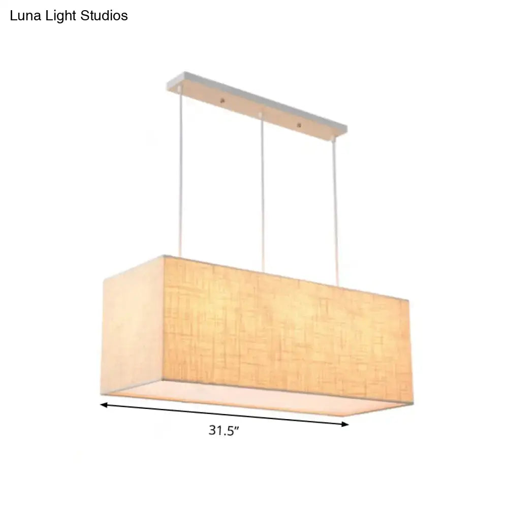 Flaxen Rectangle Pendant Light