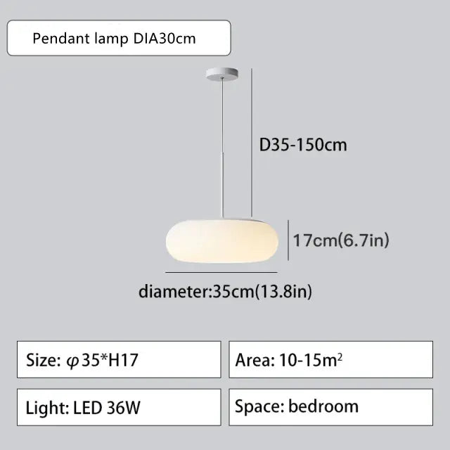 White Glass Pendant Lamp