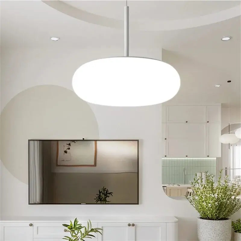White Glass Pendant Lamp