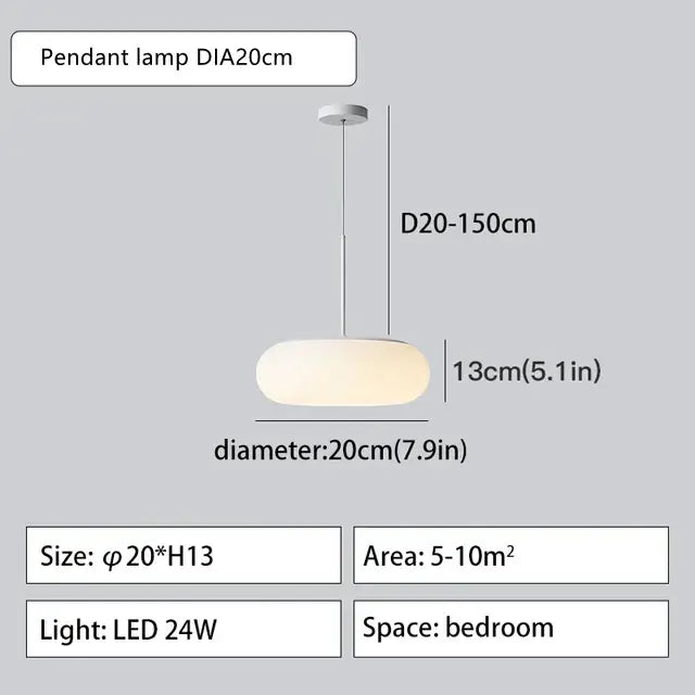 White Glass Pendant Lamp