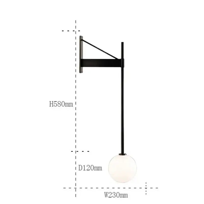Iron Geometric Wall Lamp