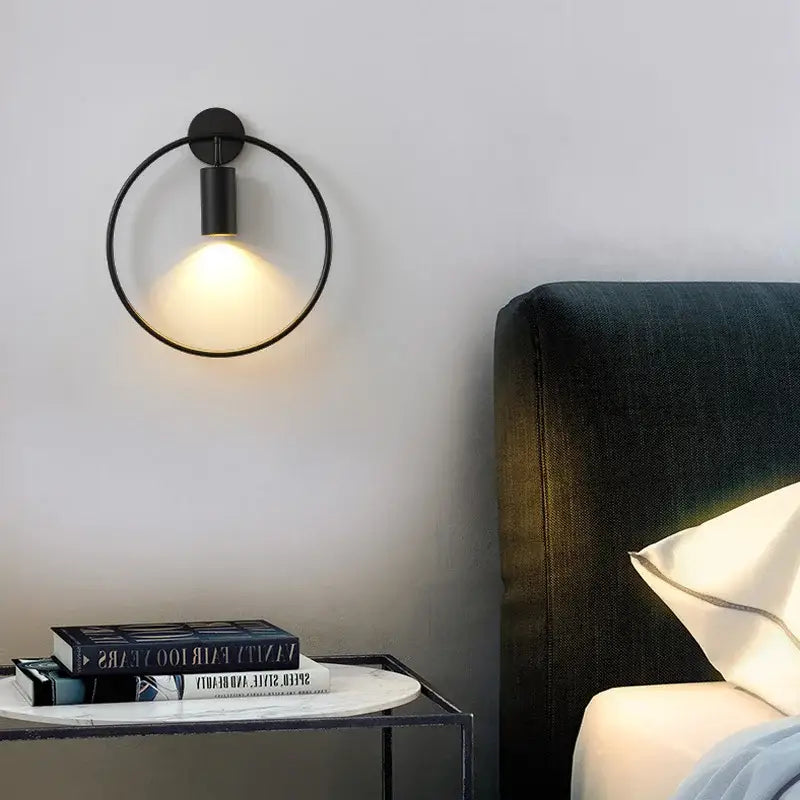Brass Adjustable Wall Sconce for Bedside Reading
