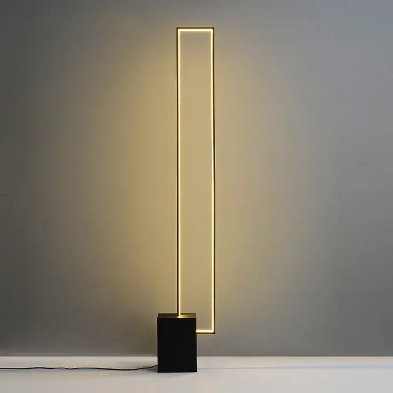 Black Geometric Floor Lamp