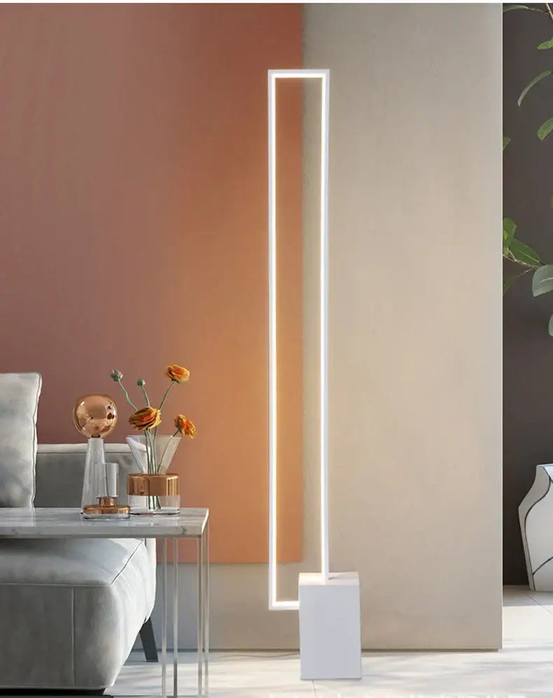 Black Geometric Floor Lamp