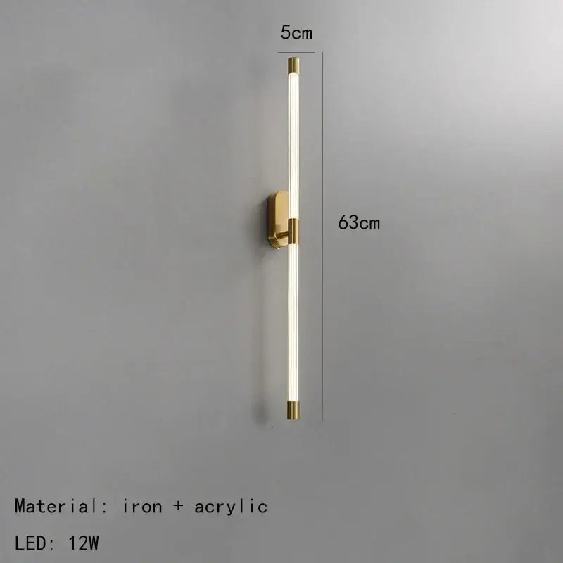 Gold Black LED Wall Light