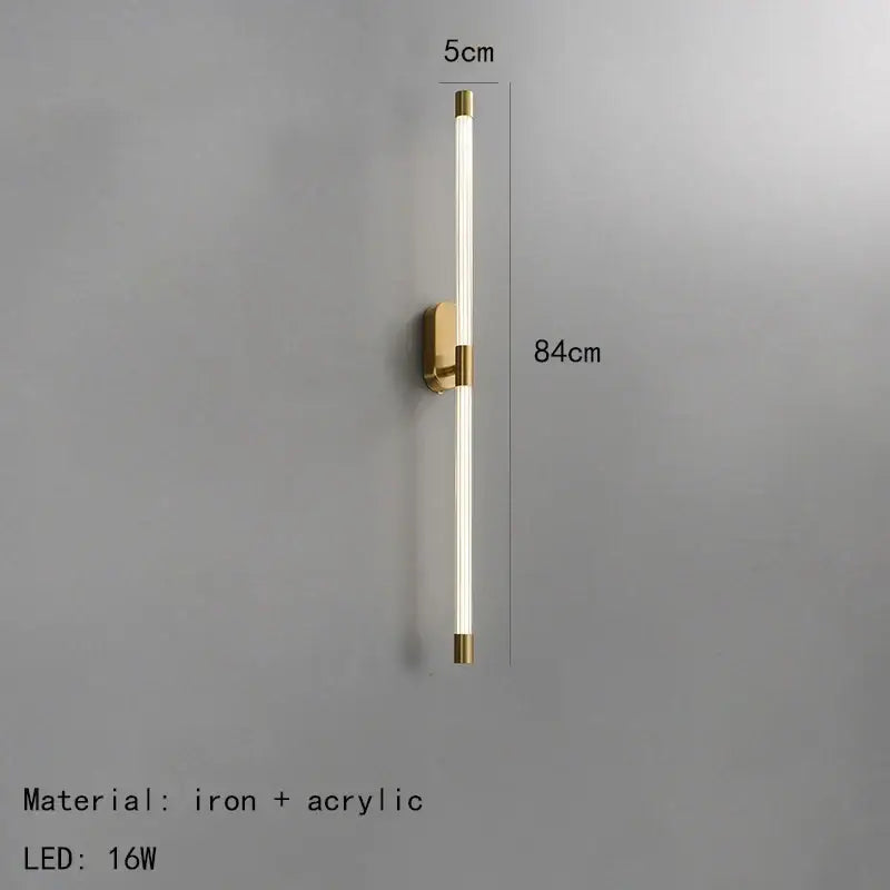 Gold Black LED Wall Light