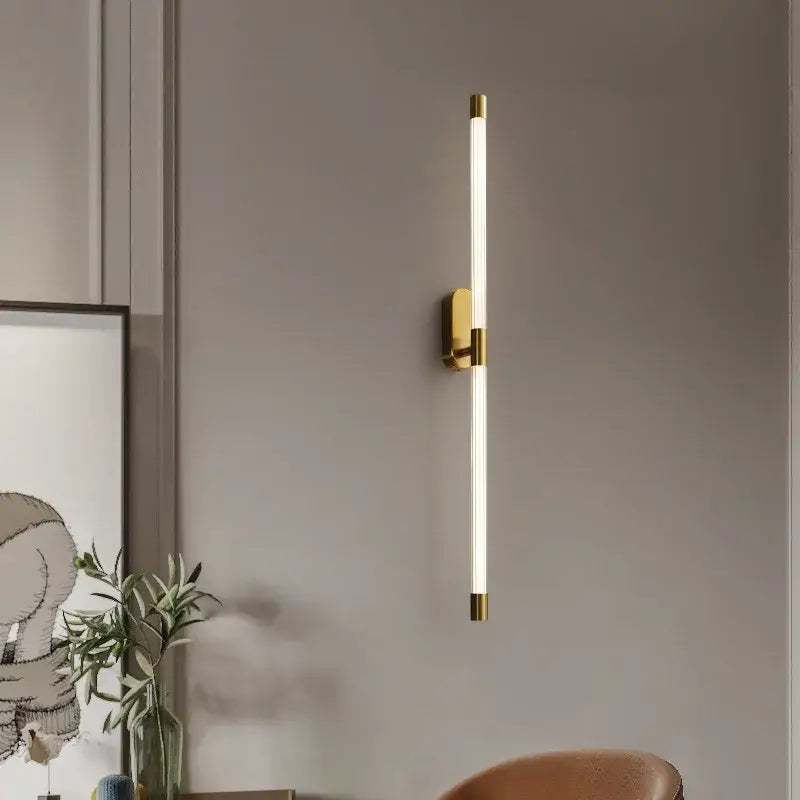 Gold Black LED Wall Light