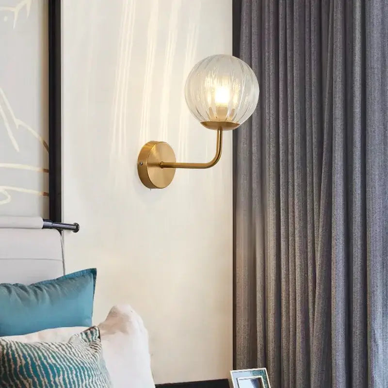 Glass Ball LED Wall Lamp