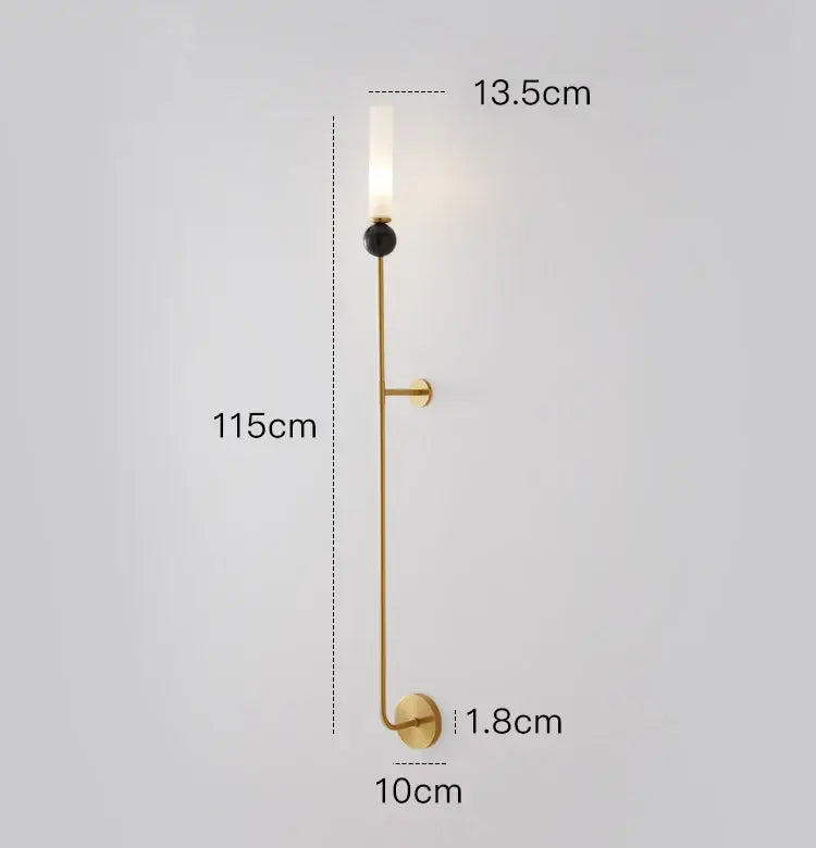 Gold Copper Wall Sconce