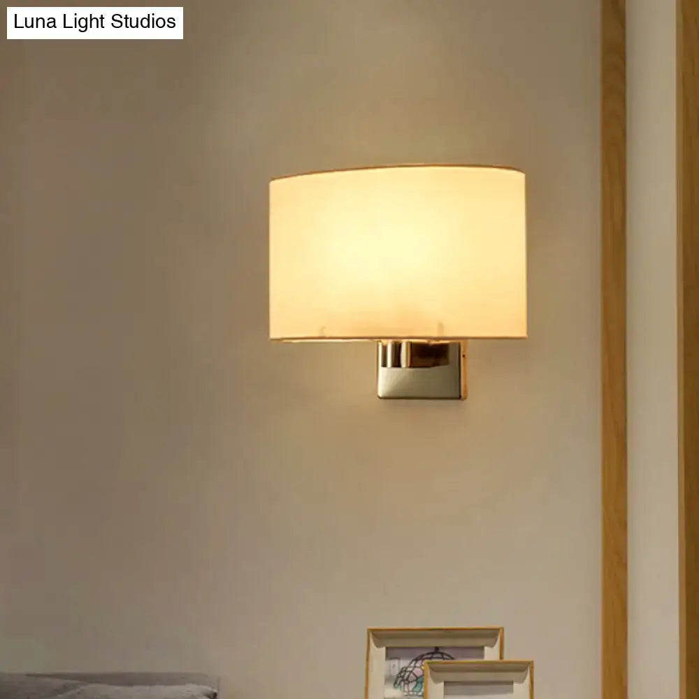Gold Rectangular Fabric Sconce