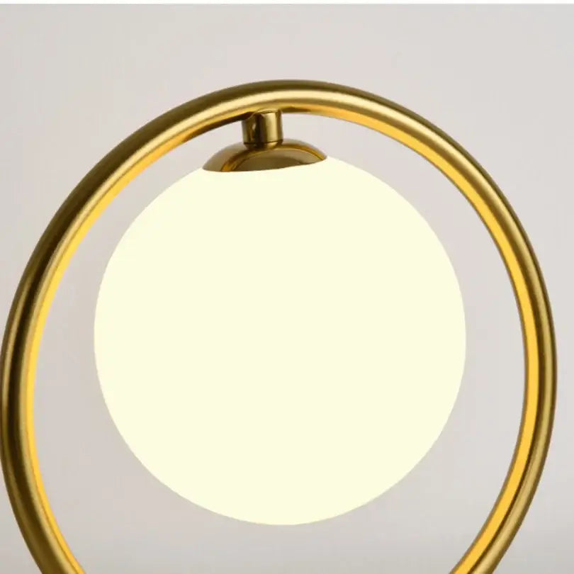 Gold Glass Ball Lamp