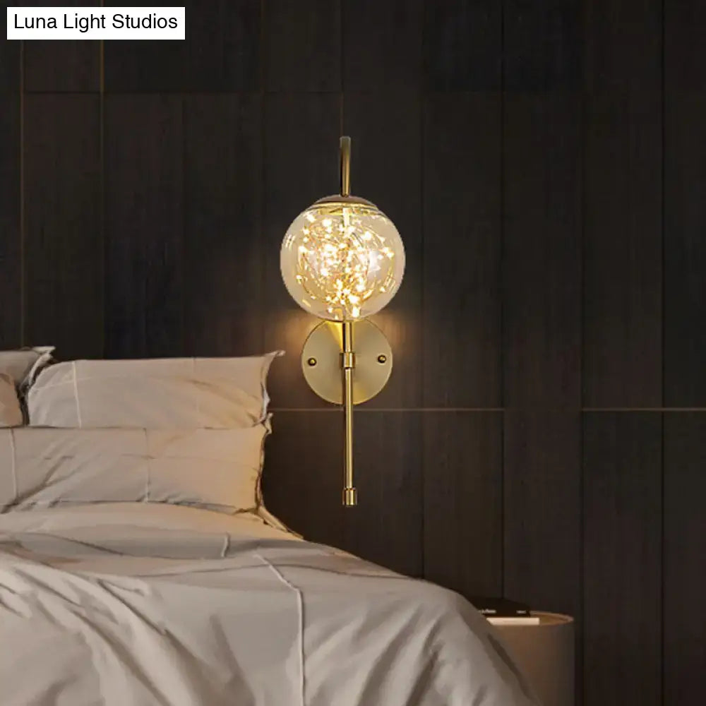 Gold Gooseneck Wall Light