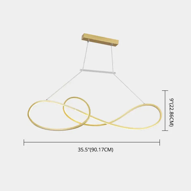 Gold Infinity Island Light