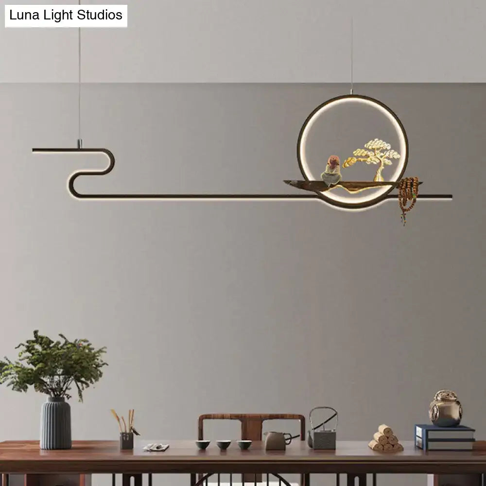 Gold Linear Ceiling Light