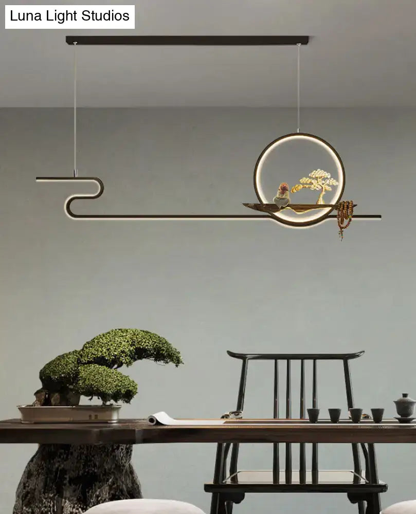 Gold Linear Ceiling Light