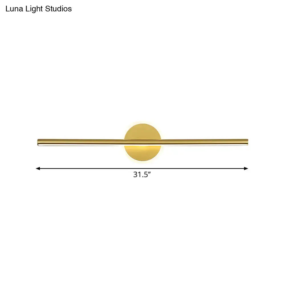 Gold Linear 31-Inch Wall Sconce