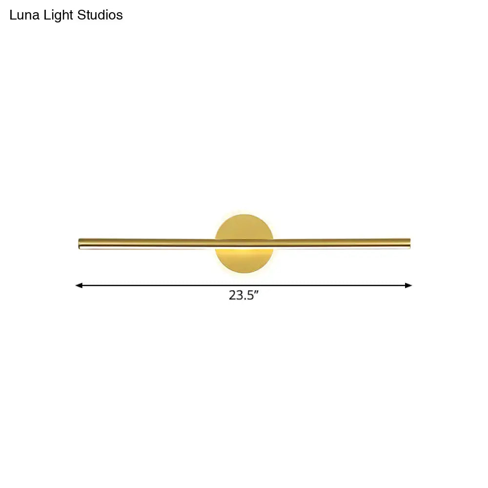 Gold Linear 31-Inch Wall Sconce