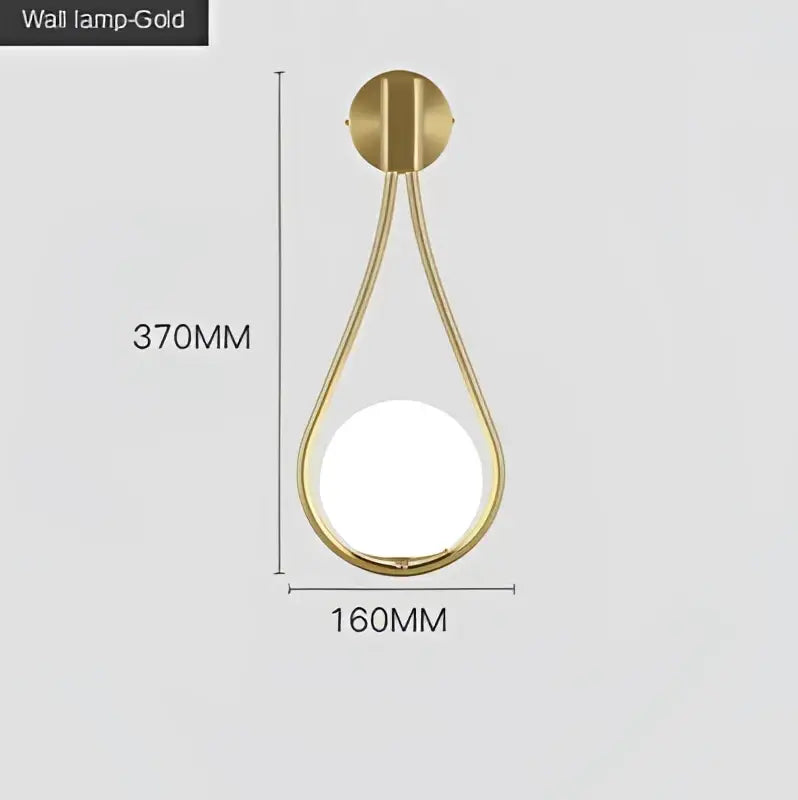 Gold Marble Wall Lamp 1 or 2 Piece Set