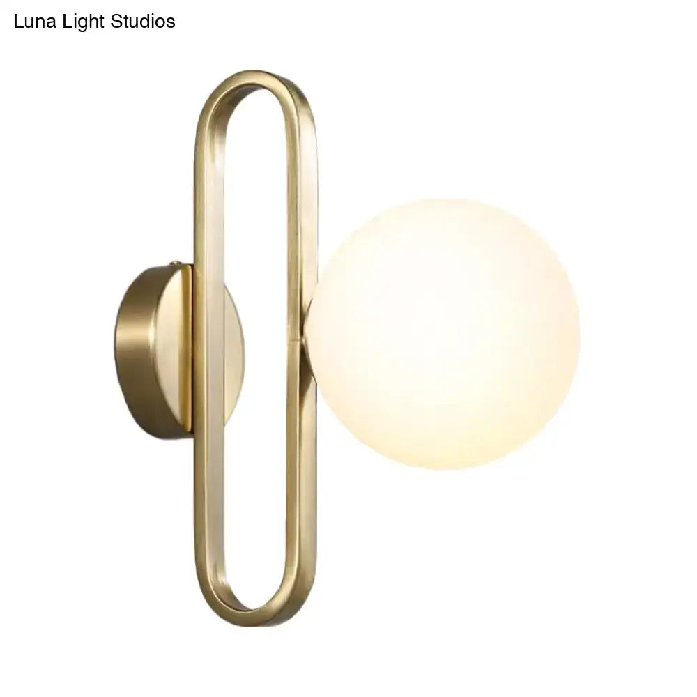 Gold Oval Wall Sconce