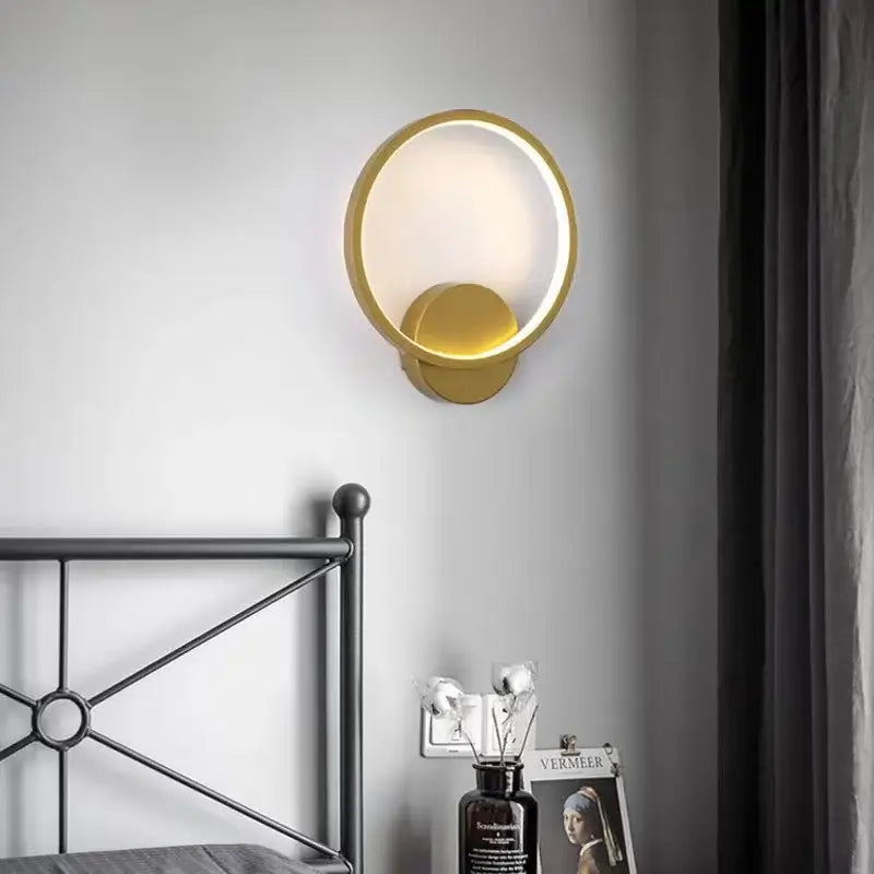 Gold Ring LED Wall Light