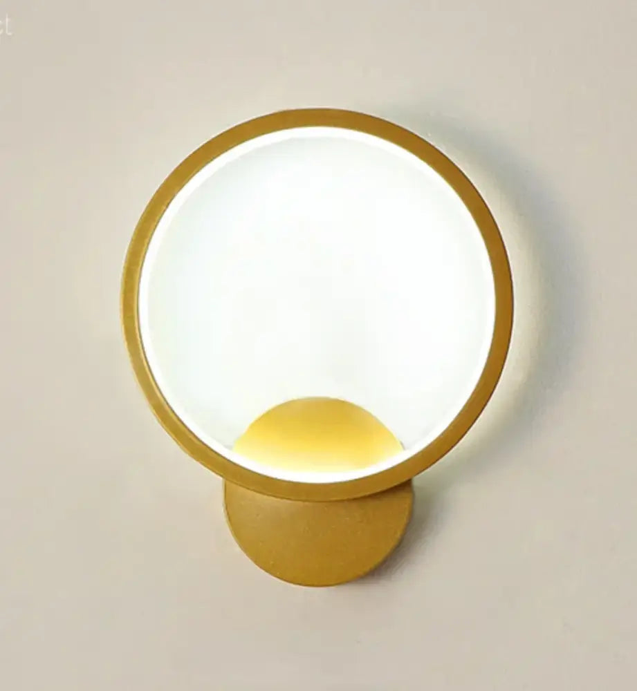 Gold Ring LED Wall Light