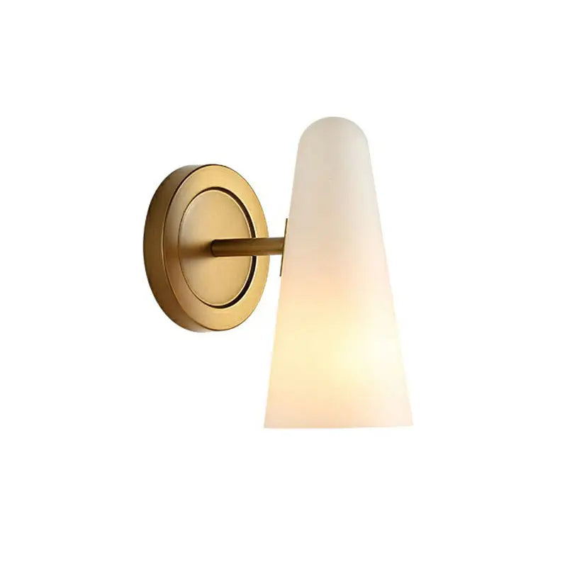 Gold Frosted Glass Sconce
