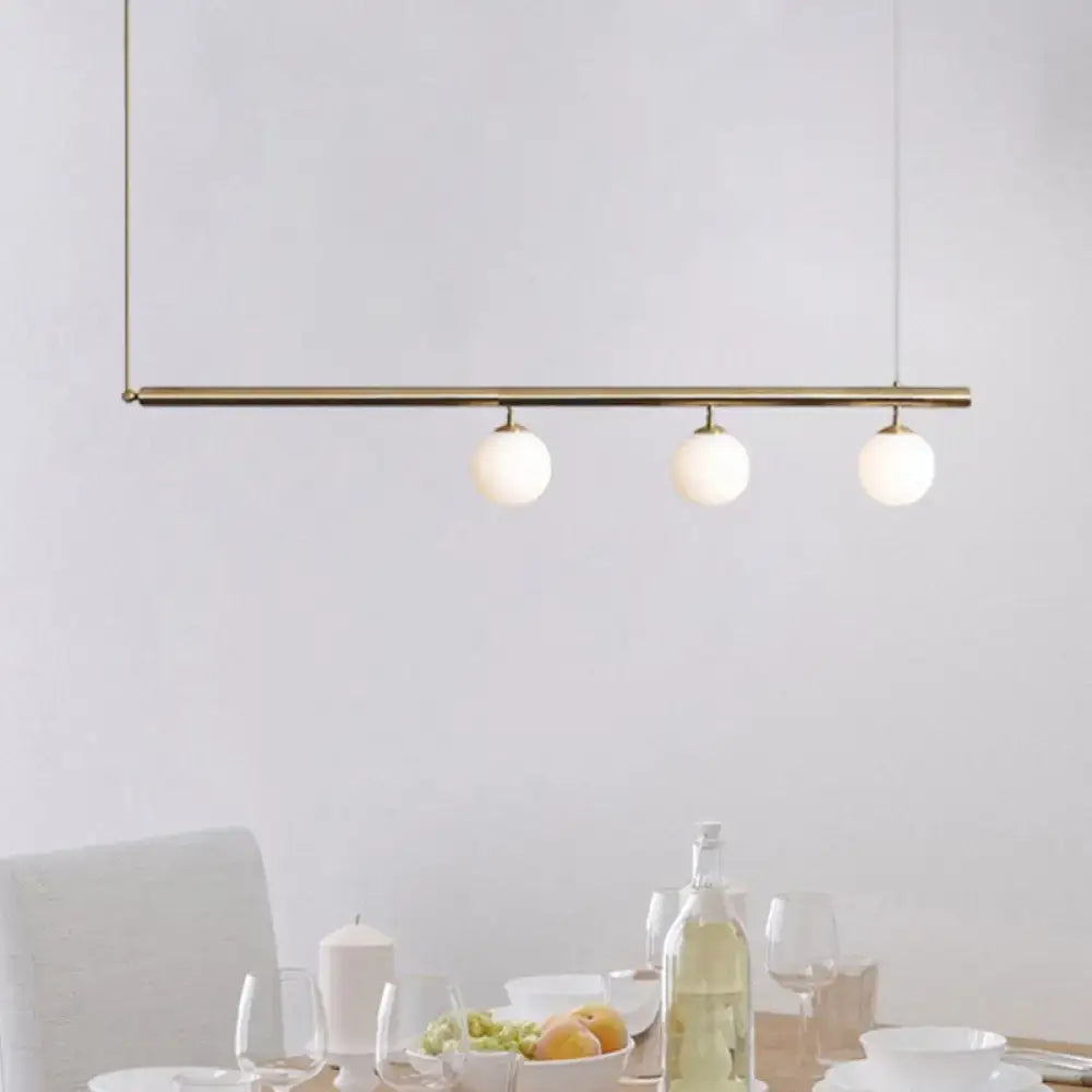 Gold Glass Sphere Pendant
