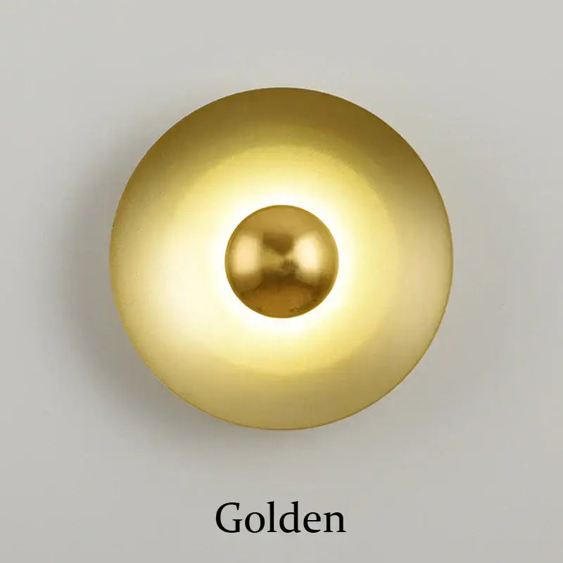 Golden Macaron Wall Lamp