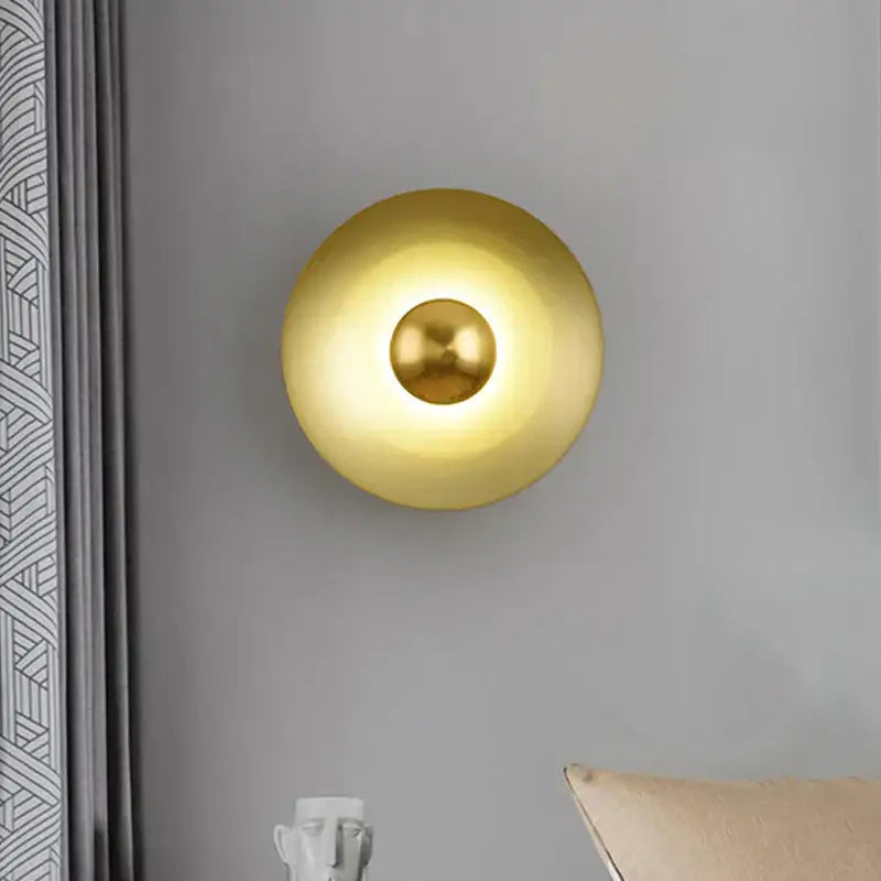 Golden Macaron Wall Lamp