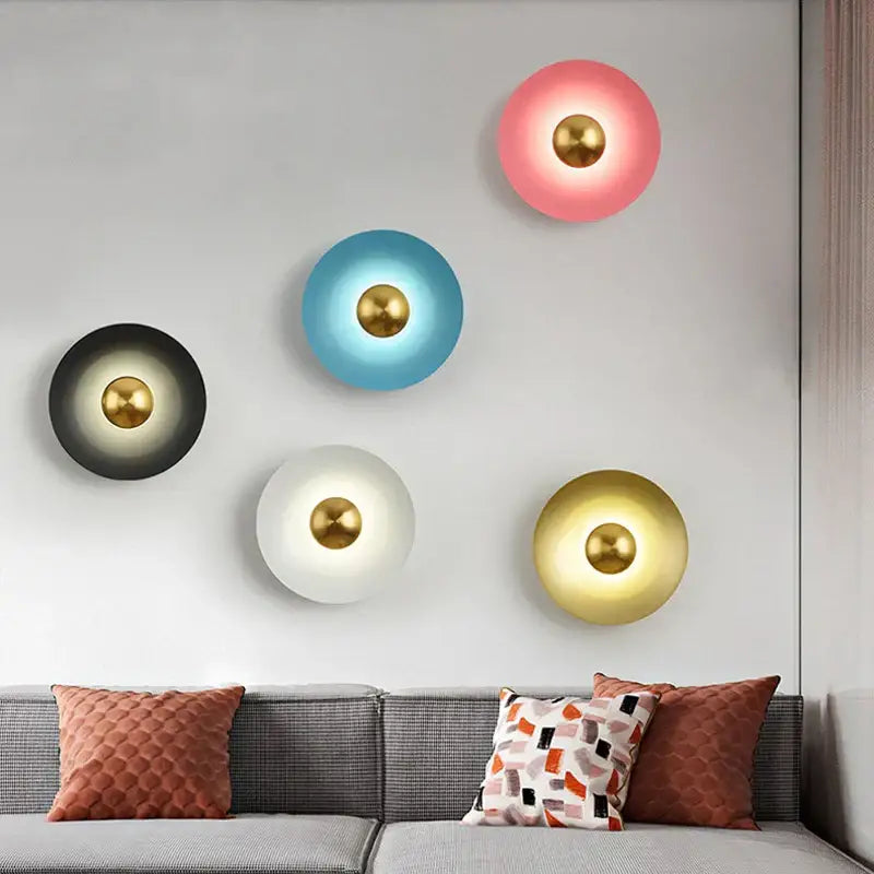 Golden Macaron Wall Lamp