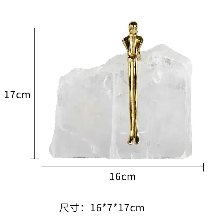 Golden Man Bookends Sculpture