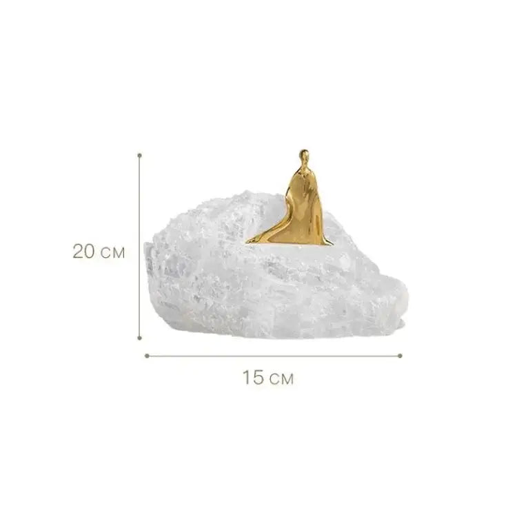 Golden Man Bookends Sculpture