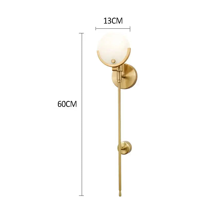 Golden Marble Wall Sconce