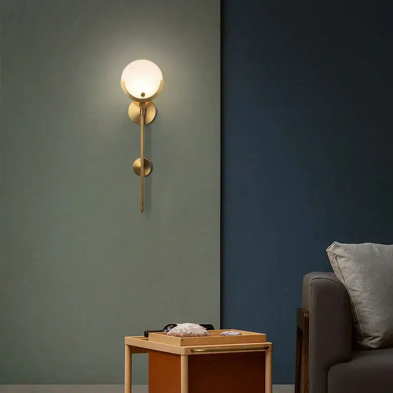 Golden Marble Wall Sconce
