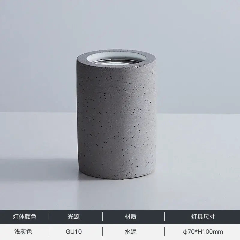 Gray Cement Round Downlight
