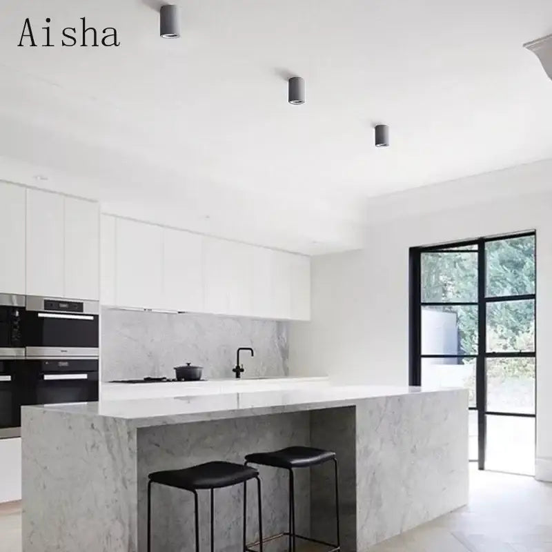 Gray Cement Round Downlight