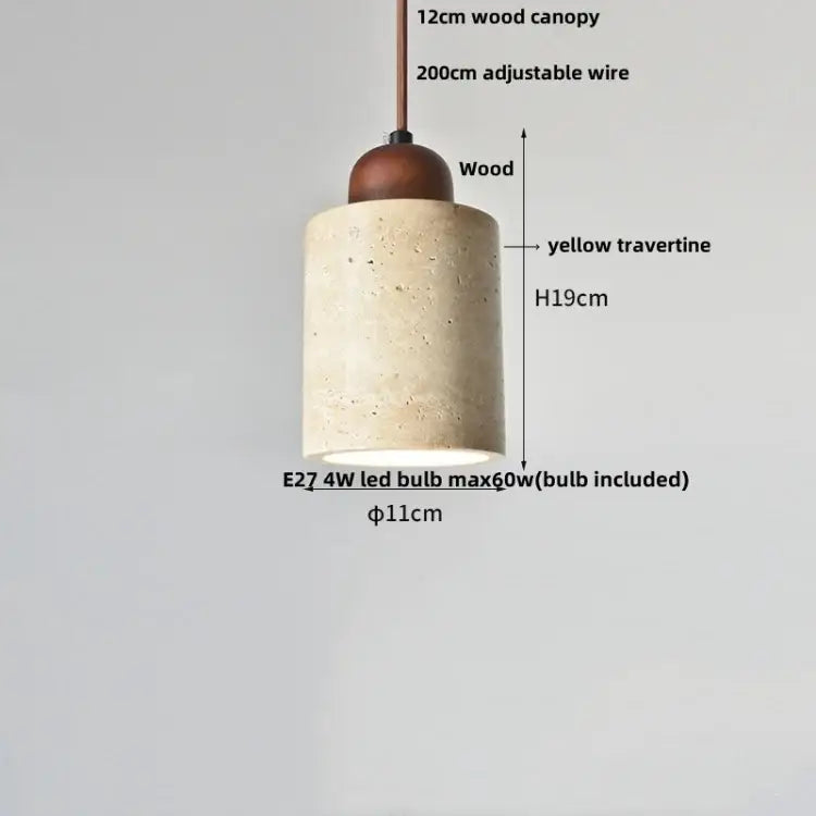 Concrete Glass Ball Pendant