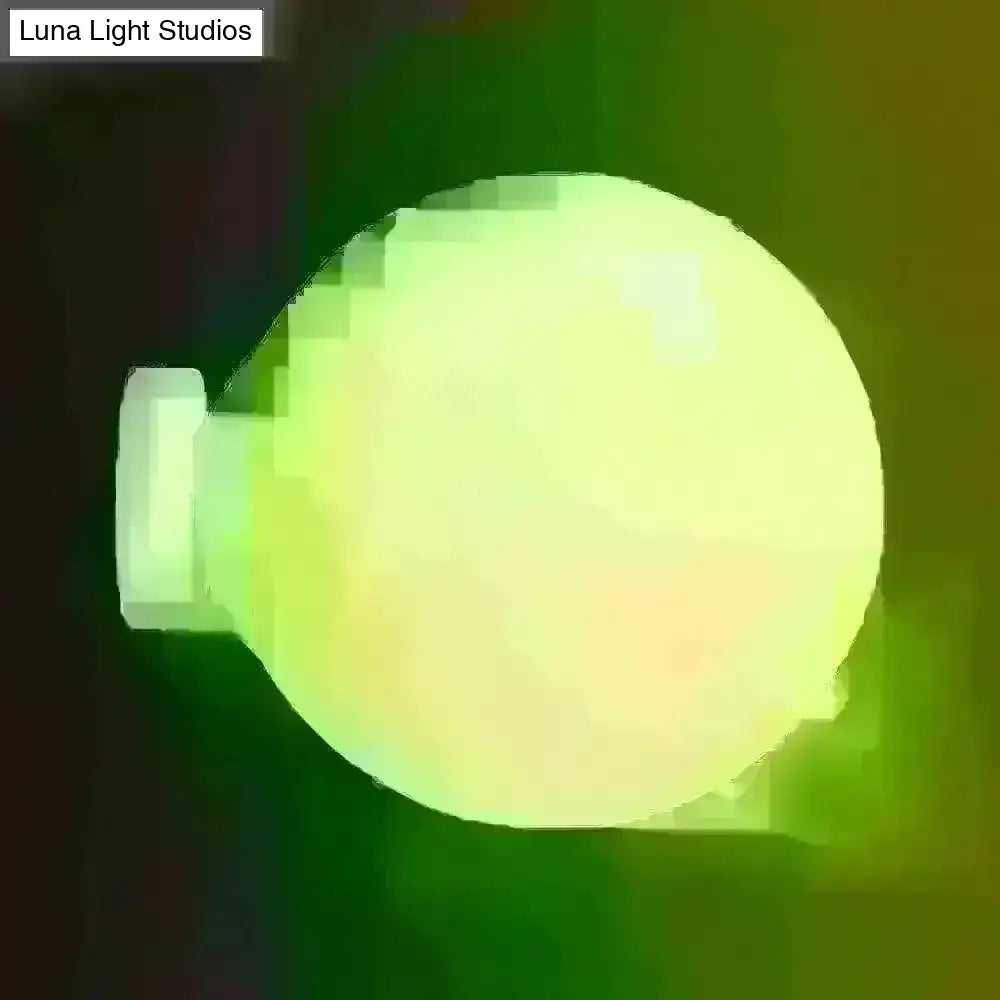 Green Glass Sconce Light