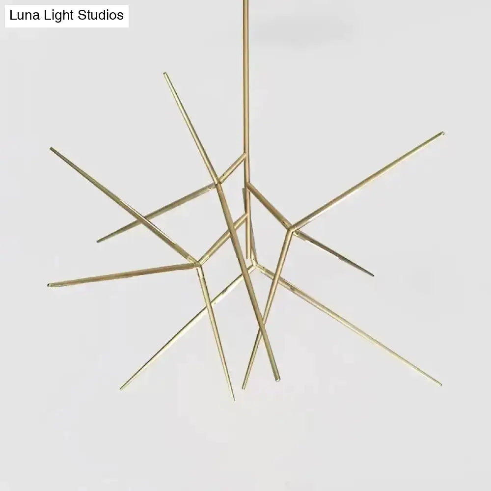 Black Gold Starburst Chandelier