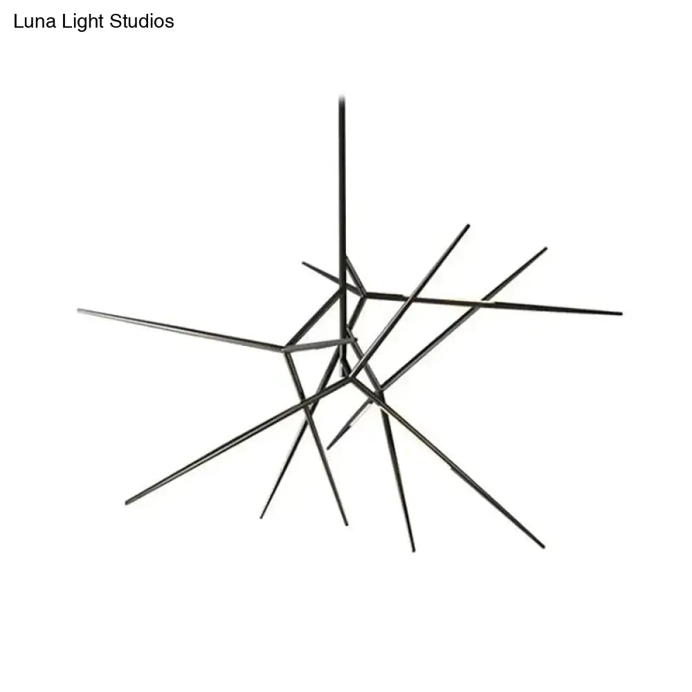 Black Gold Starburst Chandelier