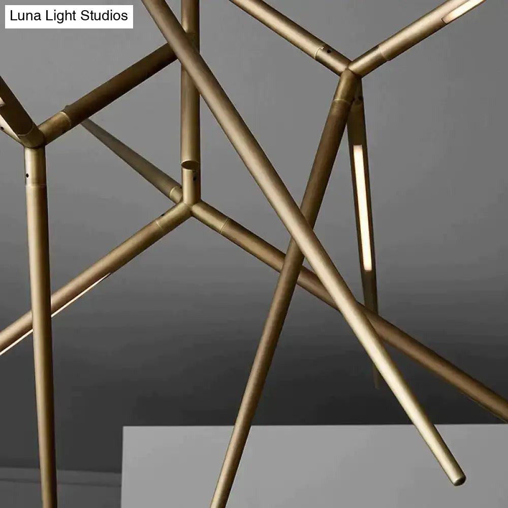 Black Gold Starburst Chandelier